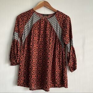 THML dressy top Crewneck boho bell sleeves